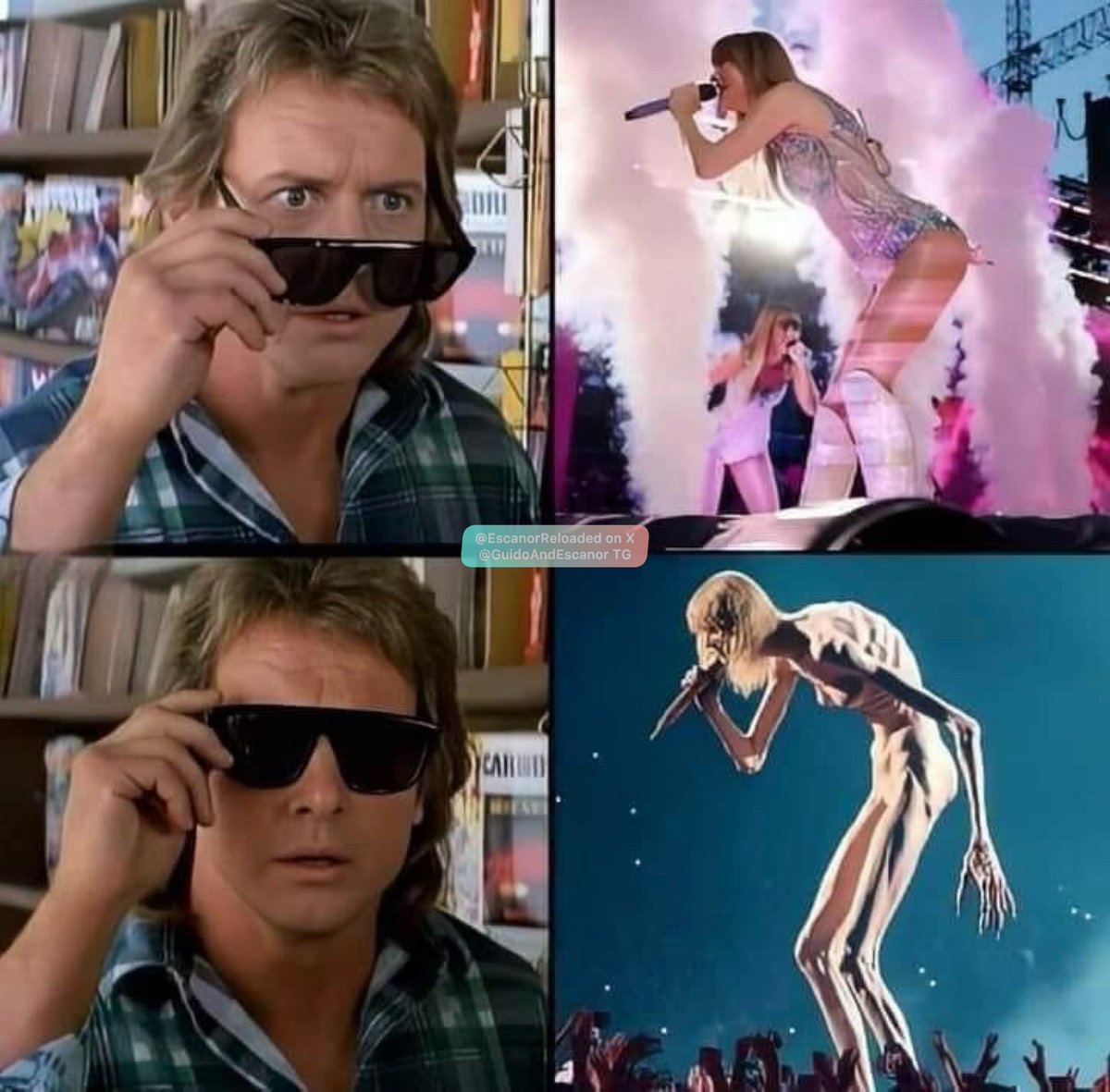 EscanorReloaded's tweet photo. Taylor Swift 🕶️👁️ https://t.co/5JqCu4ny2z