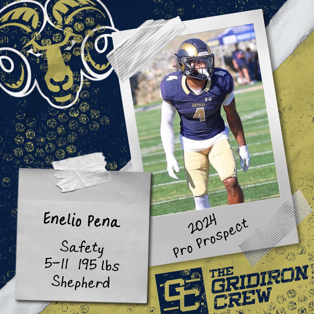 ⚠️ Attention Pro Scouts, Coaches, and GMs ⚠️

You need to look at 2024 Pro Prospect, Enelio Pena <a href="/eyp1__/">Enelio Pena</a>, a S/Nickel from <a href="/SURamsFootball/">Shepherd Football</a>

👀 See our Interview: thegridironcrew.com/enelio-pena-20…

#2024ProProspect #DraftTwitter #NFLDraft #NFL #CFLDraft #CFL #ProFootball 🏈