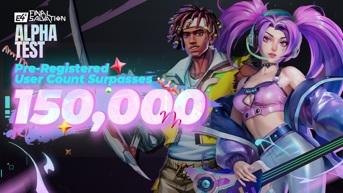 AmbrusStudio's tweet photo. 🎉 The pre-registration for our #AlphaTest has reached a remarkable milestone of 150,000 participants! 🚀🎮

🔥We've also noticed the #NFT market also has some fantastic developments happening! 

👀Stay tuned for further updates on the Alpha Test, including the official launch date and exciting surprises, also some exclusive benefits and surprises are coming to our NFT holders very soon. 🎁✨ 
#E4C #MOBA