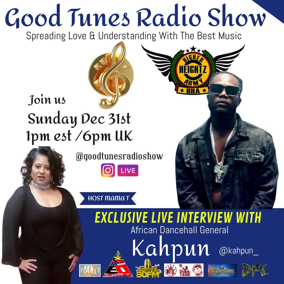 Last one before new year with Mama T on the Good Tunes Radio Show 🌬️ Keep it locked on Instagram @Kahpun_ #Goodtunesradioshow 💯 #HeightzUp 🔥🦅 🧙‍♂️