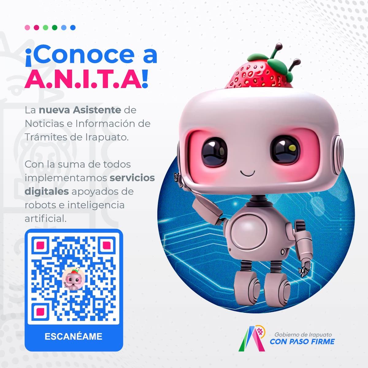 polemicagto1's tweet image. #Irapuato #Anita #asistentevirtual 
IRAPUATO: BRINDAN ASISTENCIA, INFORMACIÓN  Y TRÁMITES A TRAVÉS DE ‘ANITA’.
@irapuatogob @LorenaAlfaroG 
polemicaguanajuato.com/irapuato-brind…