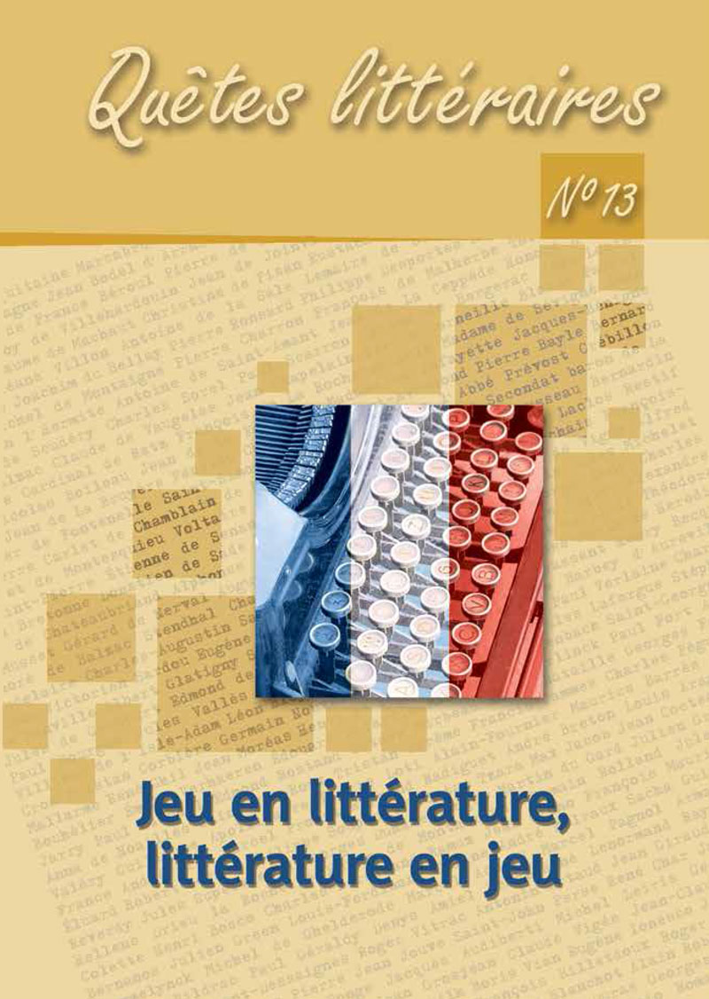 QLitteraires's tweet photo. Quêtes littéraires, No 13 (2023) vient de paraître !

Jeu en littérature, littérature en jeu
https://t.co/SFE82OsH3o

Bonne lecture ! https://t.co/6qoJb4jMps