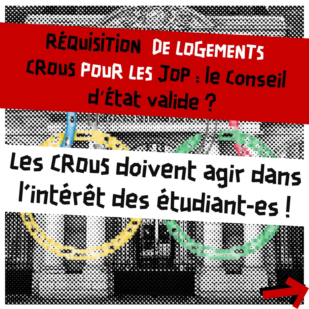 Malgré ce que <a href="/Cnous_LesCrous/">Les Crous</a> communiqué, le conseil d'état ne valide pas la réquisition tel quel et décidé d'un non-lieu contre l'appel du CROUS ! Explications ⬇️
