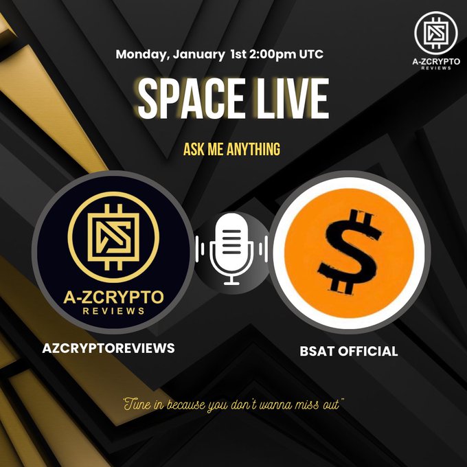 ama_tracker's tweet photo. 🎄Mark your calendars AMA session from @azcryptoreviews with @BsatOfficial!

#azcryptoreviews is Cryptocurrency reviews, Listing agency and enthusiast
#BlackSat is Revolutionizing the Meme Token Landscape on BRC-20 (BITCOIN chain).

🗓 Jan 1, 2:00 PM UTC
 
#AmaTracker https://t.co/KdjFx7Jhqd