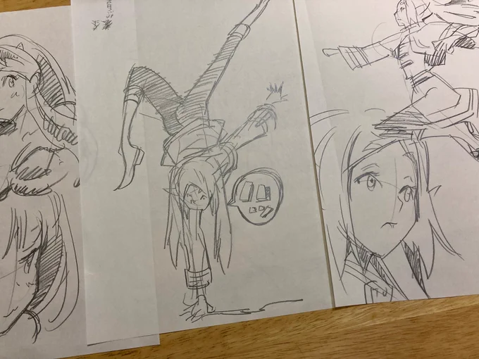 中学生時代からの絵描き友達と話しながら落書き。お互いレベル53なので割と重い話しながら。でも手は動く(笑) 