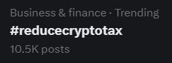 MInKU_OP's tweet photo. #reducecryptotax https://t.co/F8m91vEtdO