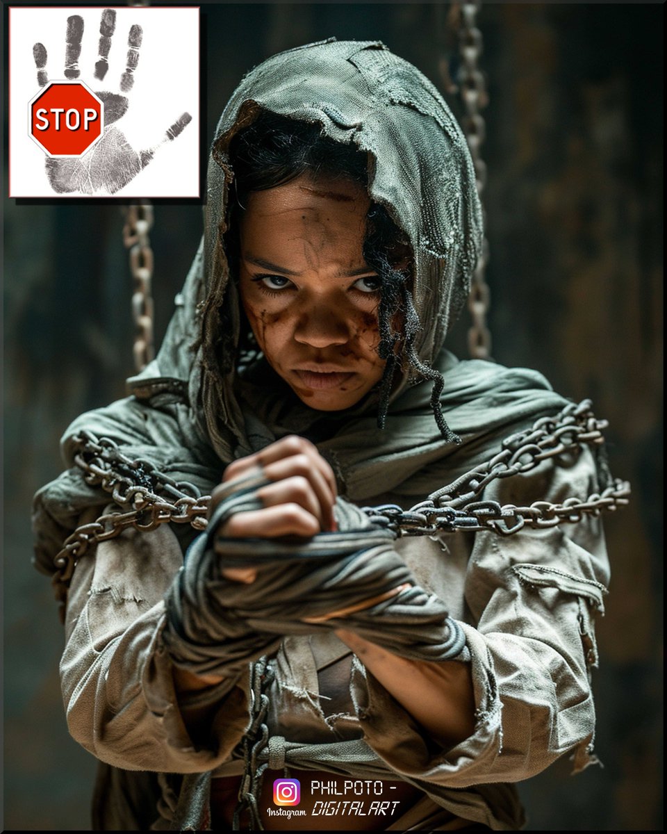 'Stop Exploitation !!'

#philpotodigitalart
#philpotophoto
#digitalart
#ai
#midjourney
#stopexploitation
#expressions
#society
#stop
#combat
#woman
#children
#liberty
#help
#peoples