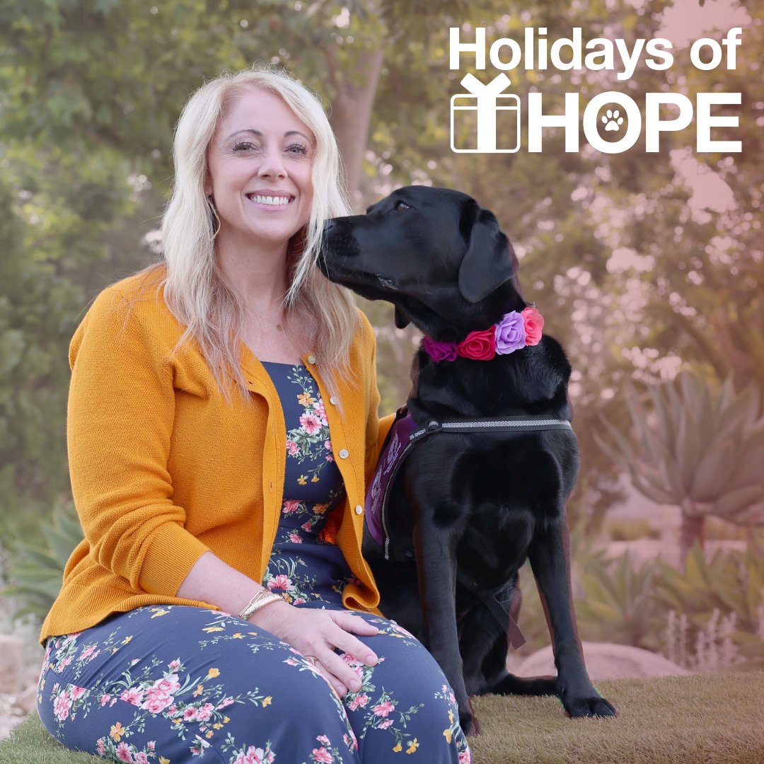 We believe that everyone deserves to have a future filled with hope and opportunity. By supporting our Holidays of Hope campaign, you will bring light into someone's life by way of a loving and loyal service dog. To leave a gift, visit the link! ow.ly/wyV150Qfbx6