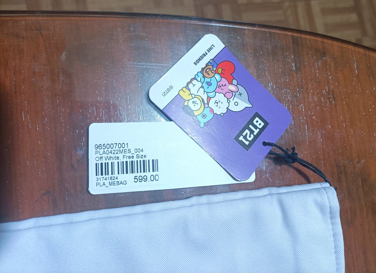 1208parcel's tweet photo. here po, 
penshoppe bt21 tote bag (purple)
can also sell for 550php only!
- good as new | onhand https://t.co/Tztsi2kuEO