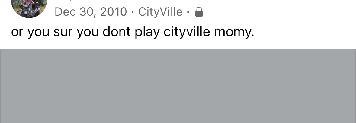 BWBroncs's tweet image. Facebook games that used to post to your profile for you kill me. Like, ain’t no way I ever typed like that 🤣