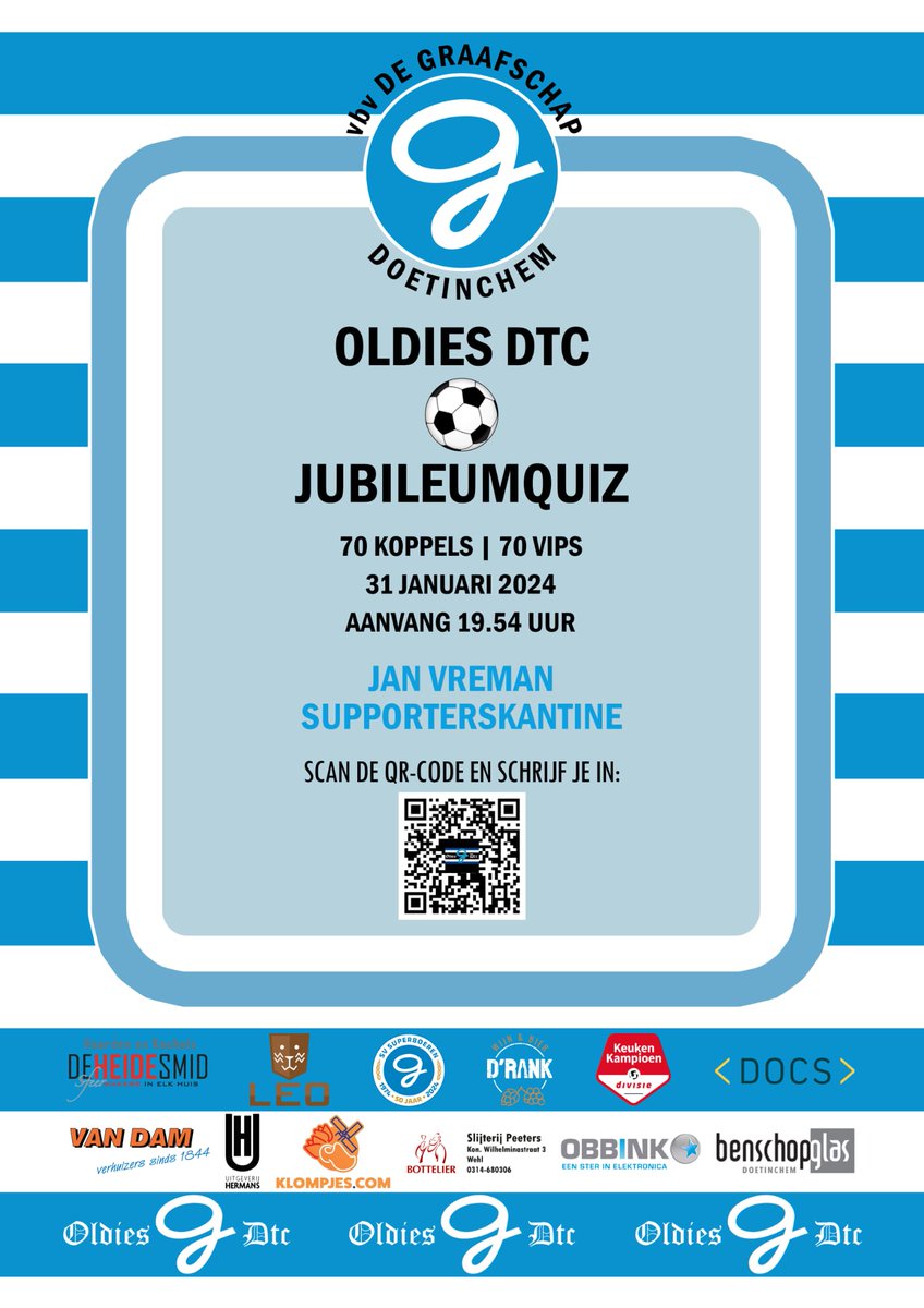 #OldiesDTC Jubileumquiz VIP selectie is uitgebreid met Seuntjens, Büttner en Haen! 💪

Onderhandelingen met Kaak en Brittijn zijn in vergevorderd stadium.

Er zijn nog 4 plekken om te strijden voor eeuwige roem, snel opgeven dus! 👇🏻
forms.gle/YQdDeXhM4DgTAJ… 👈🏻

#DeSlimsteSuperboer