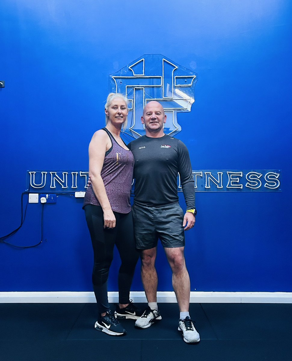 GaelicGKCOACH's tweet photo. Last Gym session of โ23, what a way to finish it off with my wife @MargaretSwift14
Couples who play together, stay together ๐ช๐ผ
#theroadto50๐ช๐ผ https://t.co/JunFkSBCCb