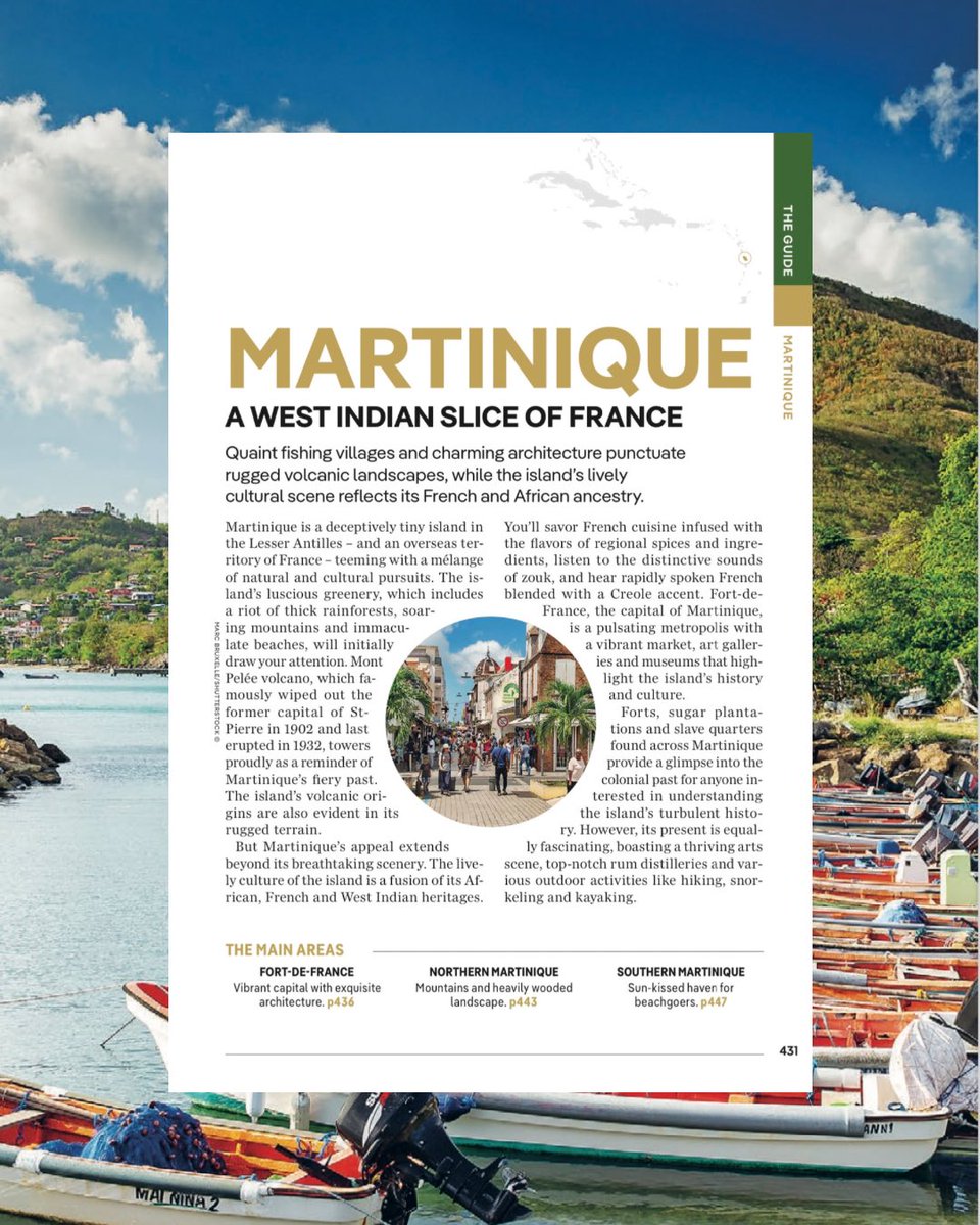 nashasmith's tweet photo. One of the coolest and most ambitious projects of my career: contributing three chapters to @lonelyplanet’s latest Caribbean Guidebook. I will never tire of talking about my island and other beauties like Dominica and Martinique. It was intense but so worth it. https://t.co/CFUtaB83uR