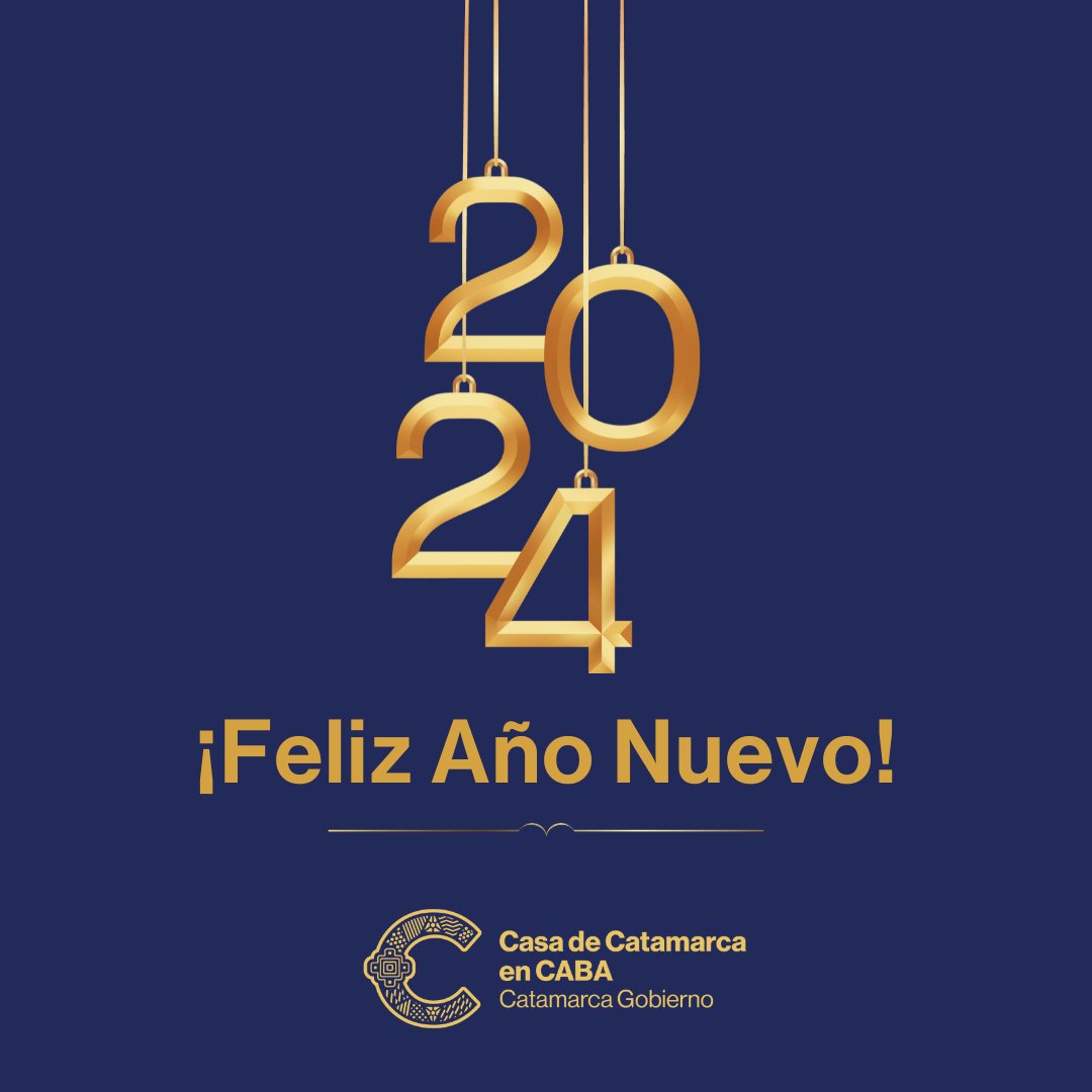 El equipo de la Casa de Catamarca en CABA les desea un muy ¡MUY FELIZ AÑO NUEVO! 💫¡Felicidades!