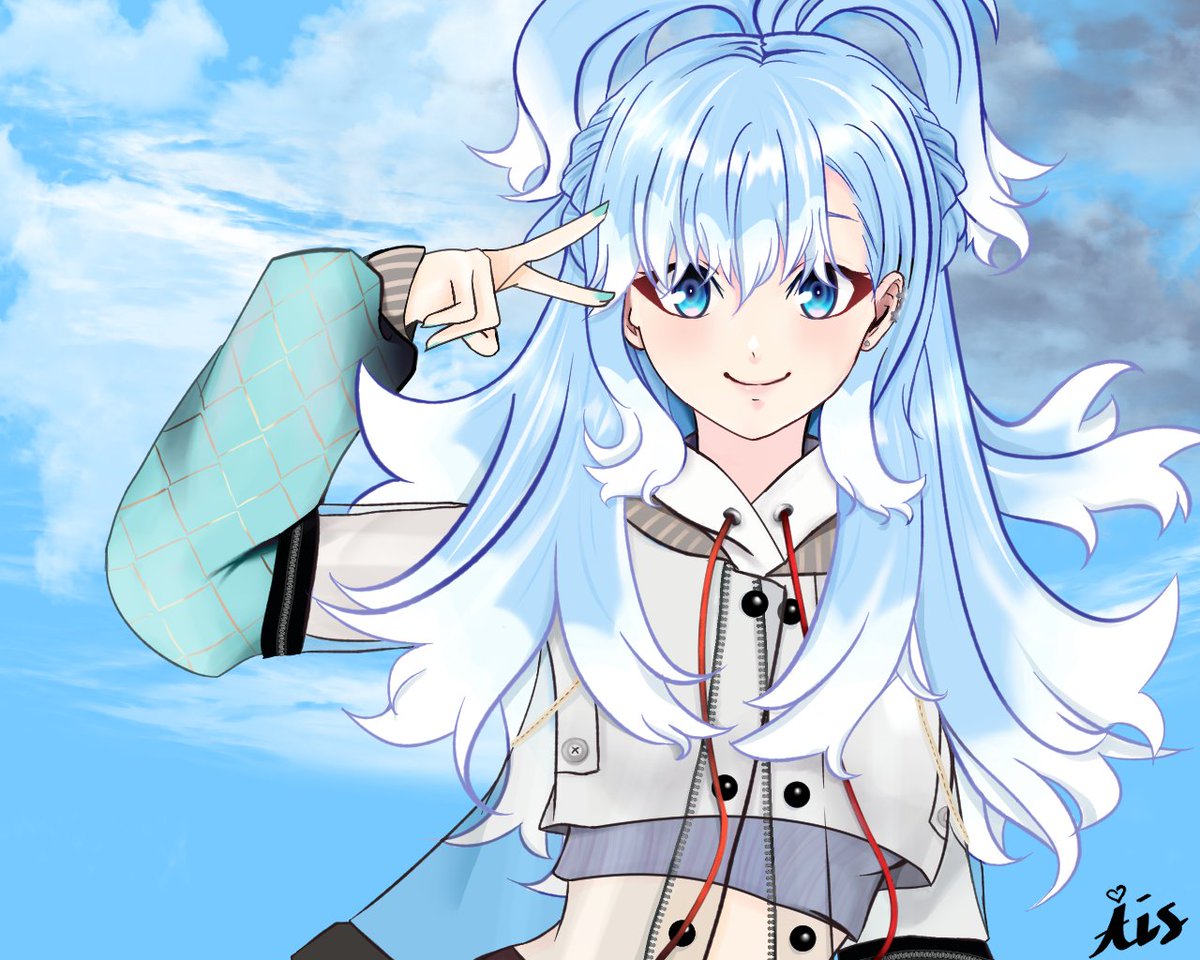 Tadinya mau hujan badai langsung ga jadi hujan dan langsung cerah berkat tuan putri Kobo Kanaeru~ 
Semoga tahun baru cerah, hati-hati petasan✨
#AeruSeni #hololivefanart