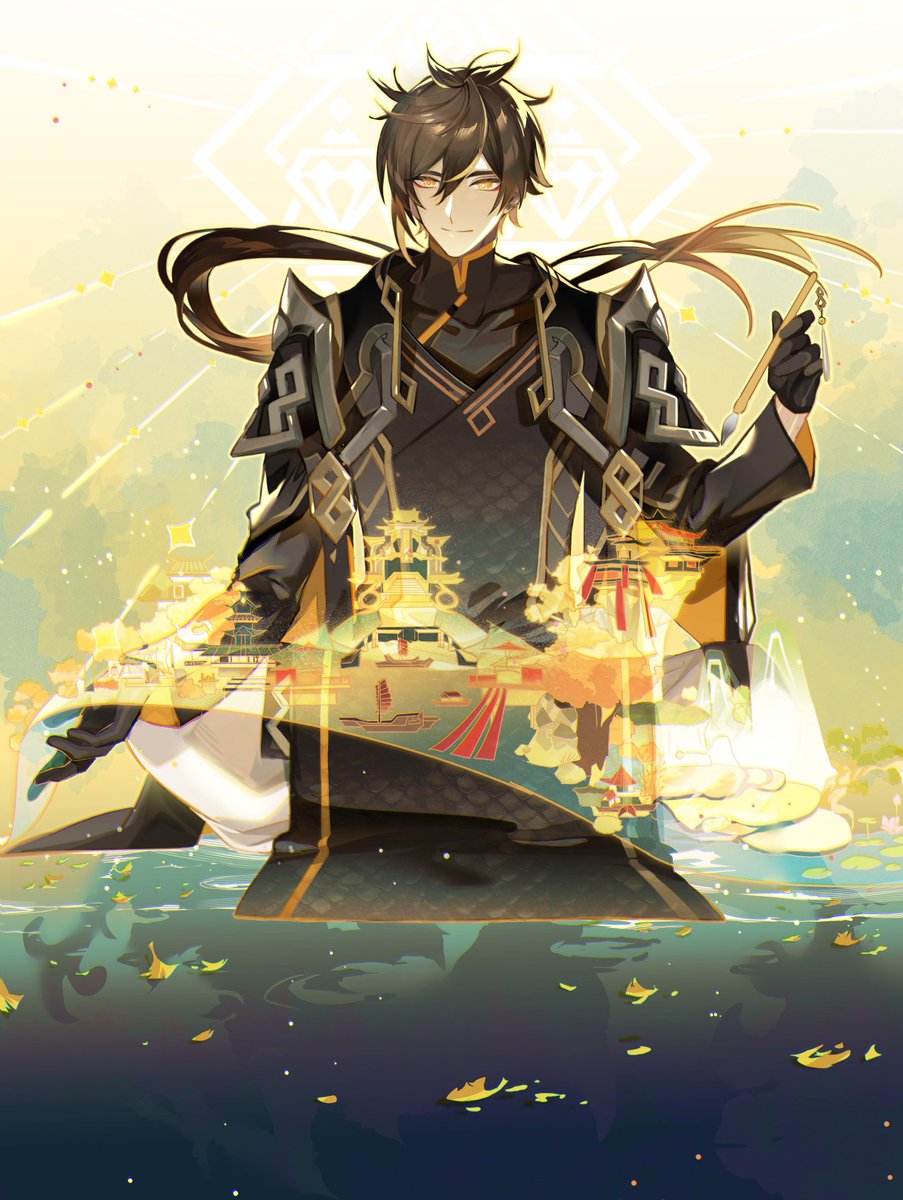 Poltamonghuman's tweet image. HPBD my grandpaaa

#鍾離生誕祭2023 #Zhongli