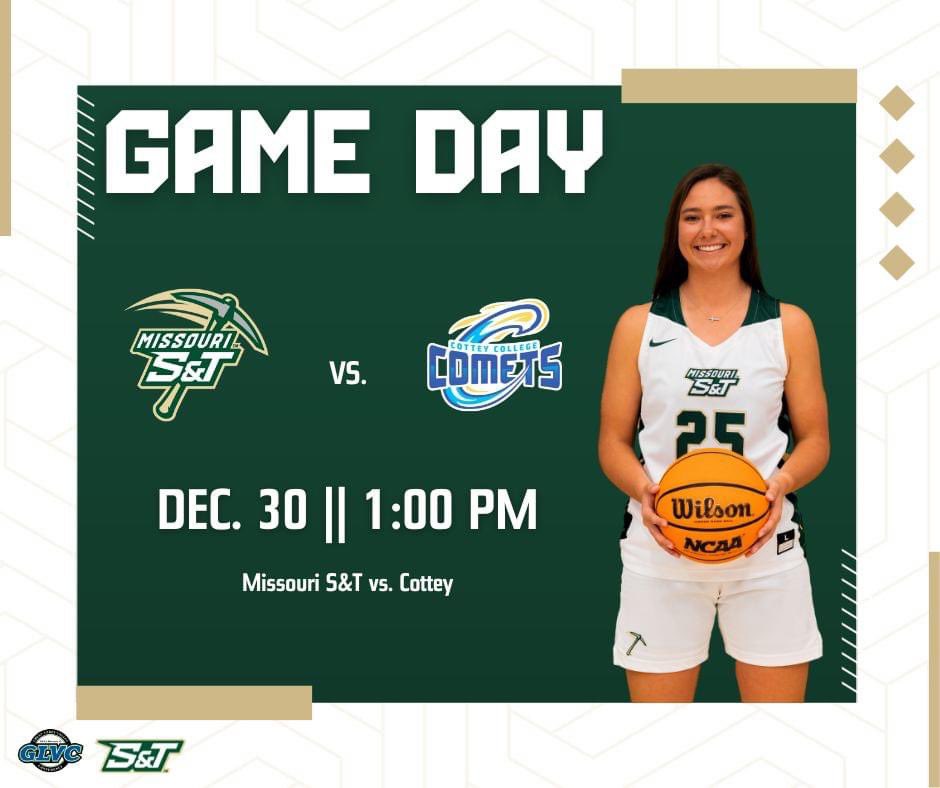 It's the last game of the 2023 calendar year and first out of the holiday break for the Miners today as they host Cottey College at Gibson Arena.  Tip-off is at 1 p.m. and we want to see you there!  Go Miners!
Video: bit.ly/488fvgN
Audio: bit.ly/3ZA7nS1