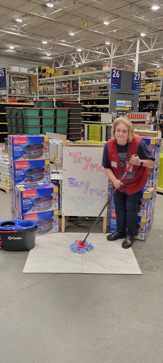 Cory jones (@cory3949) on Twitter photo Come on out to <a href="/lowes0419/">Roanoke Lowe’s 0419</a> and see Mrs. Susan to give the O'Cedar Rinse Clean Mop a "Try Me, Then Buy Me" GREAT VALUE at $49.98!!! #R1DEMOS <a href="/BenitoKomadina/">Benito.Komadina@Lowes</a> @som2to <a href="/thomasle42/">Lauren Thomas</a> <a href="/AdamGJamison/">Adam Jamison</a> <a href="/alydeal_/">Aly Deal</a> Come on out to <a href="/lowes0419/">Roanoke Lowe’s 0419</a> and see Mrs. Susan to give the O'Cedar Rinse Clean Mop a "Try Me, Then Buy Me" GREAT VALUE at $49.98!!! #R1DEMOS <a href="/BenitoKomadina/">Benito.Komadina@Lowes</a> @som2to <a href="/thomasle42/">Lauren Thomas</a> <a href="/AdamGJamison/">Adam Jamison</a> <a href="/alydeal_/">Aly Deal</a>