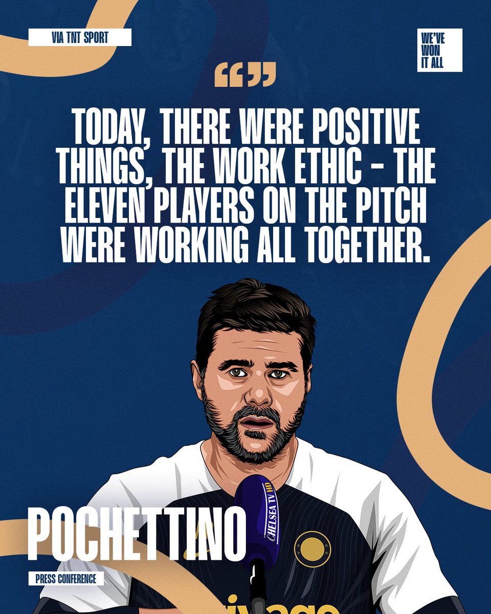 💬 I saw many aspects we have improved in the last few games. We are disappointed with the goals conceded, but at the same time, it's a young team. 🗣️ Mauricio Pochettino #CFC #ChelseaFC