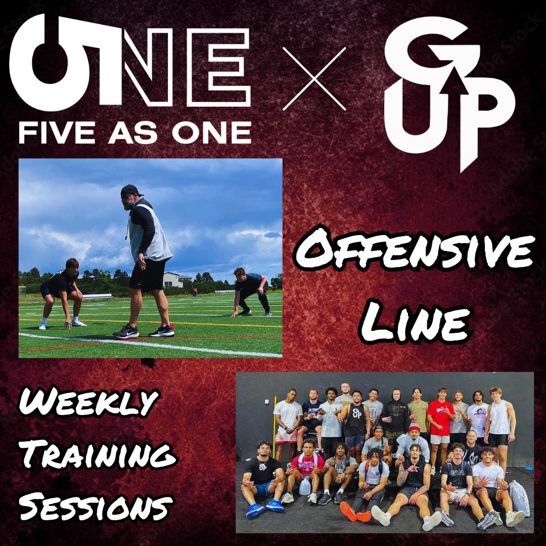 @5asONE @COACH_HIMEY & @GroundupSP @JBernstine are pleased to announce a new training location partnership for offensive line training in Colorado Springs Stay tuned for dates and times for the new 2024 training schedule #ElevateYourGame #OLSkillDevelopment #5asONE