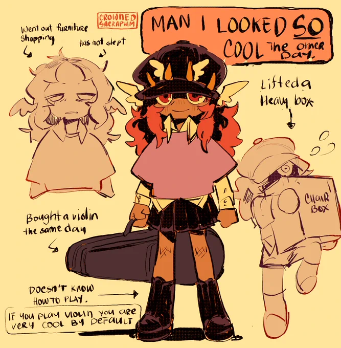 I really liked my outfit yesterday
I felt so cool... 