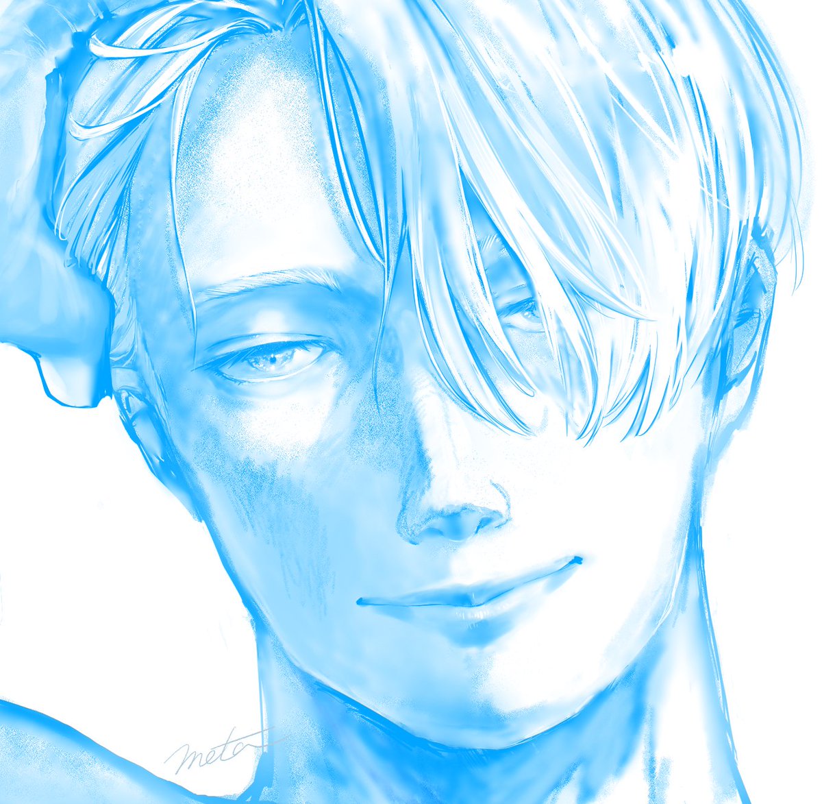 ヴィクトル・ニキフォロフ 「自分の顔の活かし方を心得ているヴィクトル」|めた💐②う12のイラスト