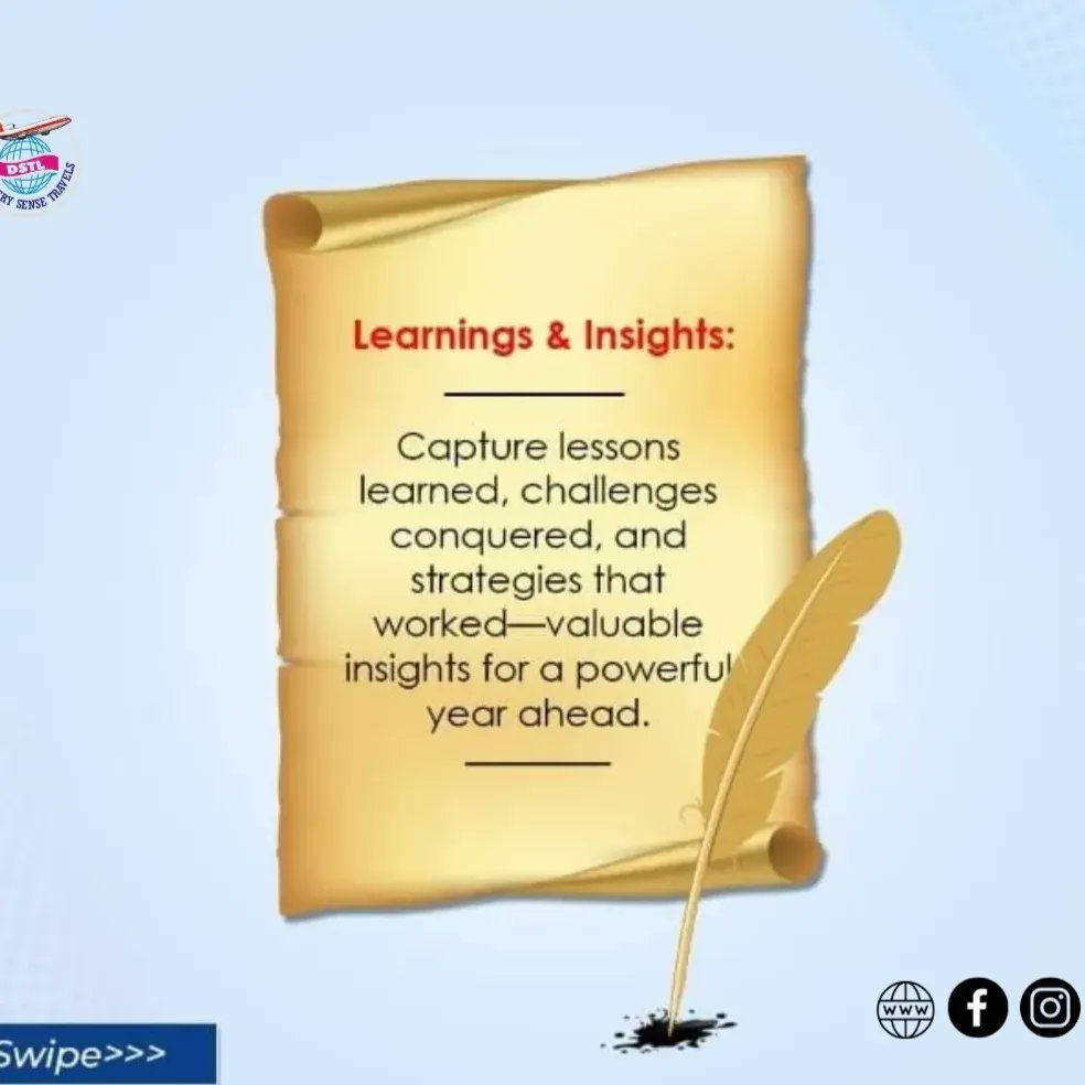 Reflecting on achievements, embracing lessons, and gearing up for a powerful finish! 🚀
Let's wrap up the year on a high note! @discoverysensetravels

#DiscoverySenseTravel 
#goodbyeyear2023 
#finishingstrong2023
#travelinspiration #travel 
#Tour #hotelreservation 
#year2024