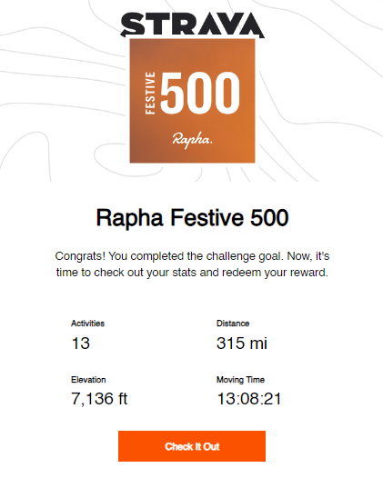 CraigMcKeeEdu's tweet photo. Done with a day to spare. #Rapha500 https://t.co/4UpUY8gFKy