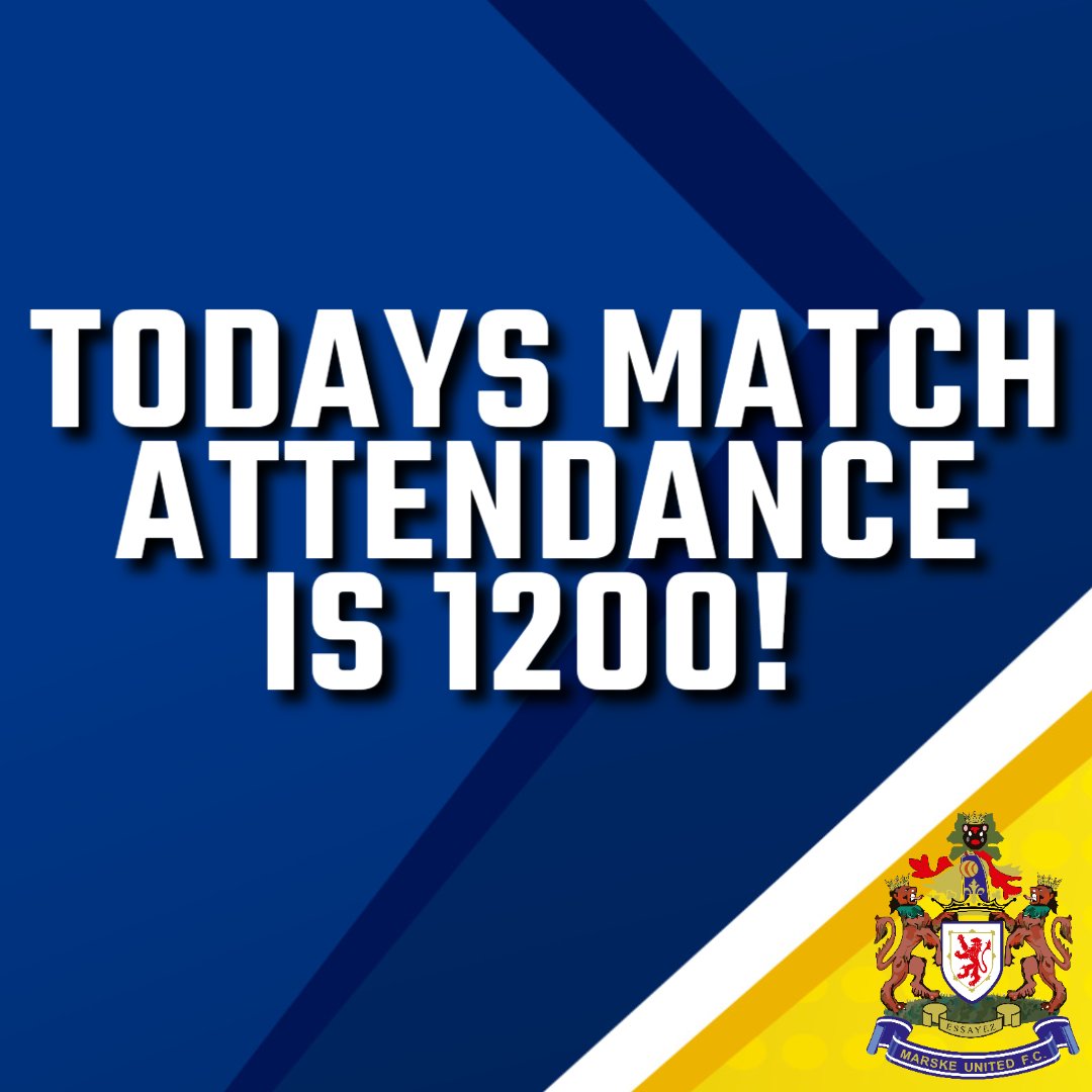 Today's official matchday attendance is 1200! 

A massive thank you to everyone who has supported the fixture

To triple our attendance in the space of a week is an unbelievable achievement and everyone at the club is extremely grateful