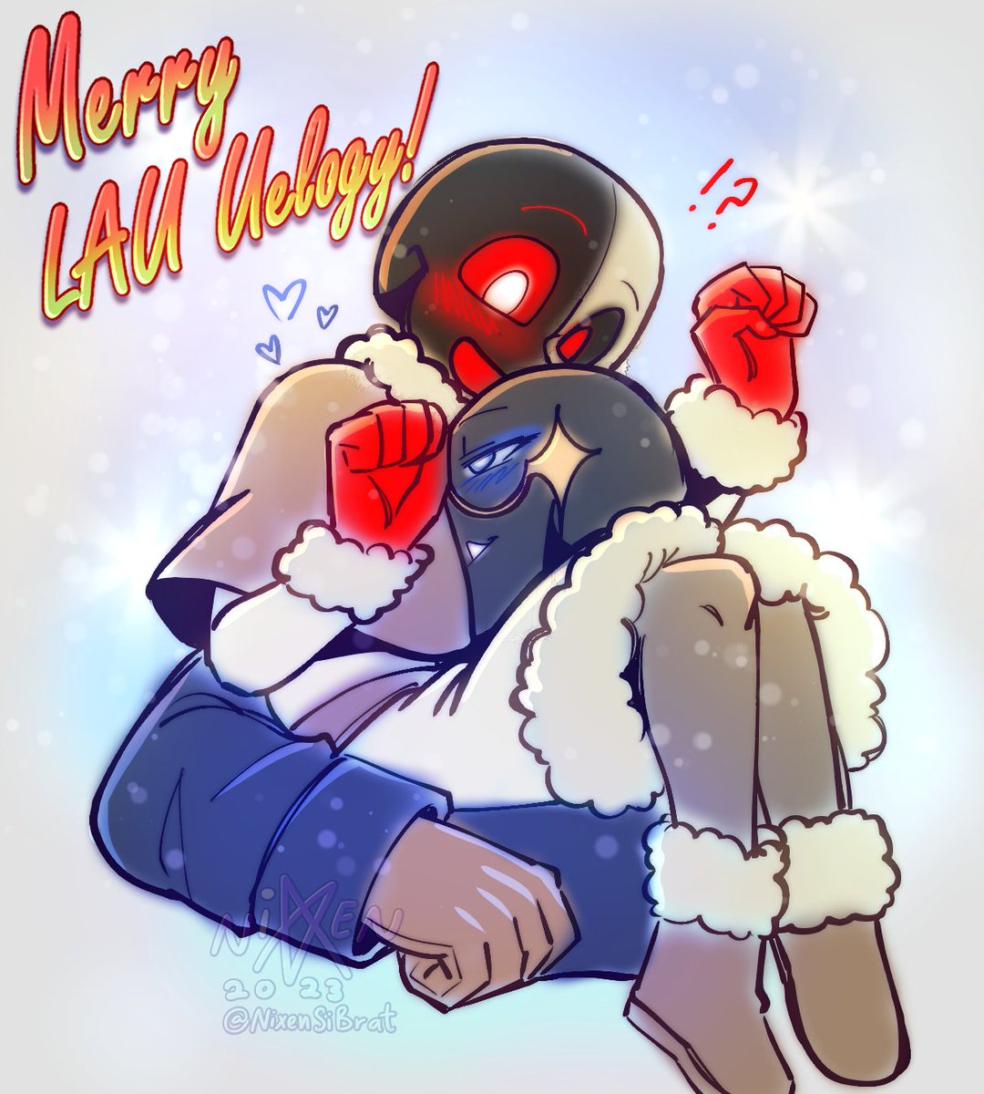 NyriaTamare's tweet photo. Secret Santa for @OnlehSkeletal <3
#LAUverse #Cherrysans #forgesans https://t.co/uTFQ5MzQ79