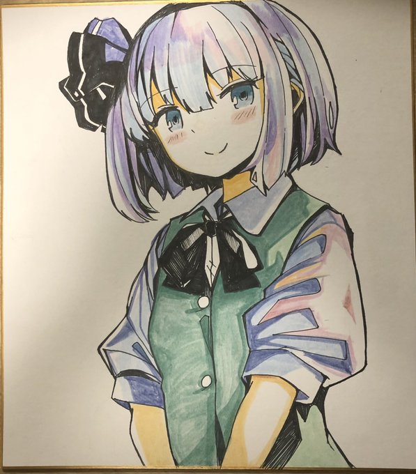 「hair ribbon shikishi」 illustration images(Latest)