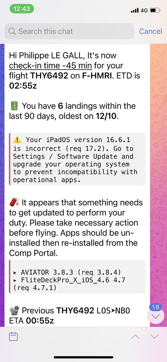 aerofel's tweet photo. Personalized pre-checkin notifications: that’s how you, at the name time, monitor 100% of app versions on departing flights, and save the trouble for those pilots on Christmas 🎄 holidays
#avgeek #airbus #boeing #aviation #eops #airlines https://t.co/2ix0dGhHjF