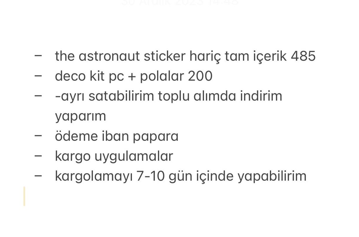 m (@wheejimin) on Twitter photo BTS SATIŞ
jin the astronout ve deco kit
detaylar son görselde
<a href="/BTSARMYtakas/">BTS ARMY Takas / Satış</a> <a href="/btsatistakas/">Bts Takas & Satış 💒</a> <a href="/bangtanselltr/">BTS⁷ takas & satış</a> <a href="/btsguncelsatis/">BTS GÜNCEL SATIŞ / TAKAS ⁷</a> <a href="/btsguncelsatis/">BTS GÜNCEL SATIŞ / TAKAS ⁷</a> <a href="/btssatis/">Bangtan Satış/Takas</a> <a href="/BTSTAKAS/">BTS TAKAS & SATIŞ ⟭⟬</a> <a href="/kpopalbumsatis/">K-Pop Albüm Satış🇹🇷</a> <a href="/kpopgosatis/">K-Pop Go Satış🇹🇷</a> <a href="/kpoptrdsell/">KPOP Takas/Satış</a> <a href="/peacrry/">Kpop Satış / Takas</a> <a href="/trpctakas/">kpop satış/takas! 🌱</a> BTS SATIŞ
jin the astronout ve deco kit
detaylar son görselde
<a href="/BTSARMYtakas/">BTS ARMY Takas / Satış</a> <a href="/btsatistakas/">Bts Takas & Satış 💒</a> <a href="/bangtanselltr/">BTS⁷ takas & satış</a> <a href="/btsguncelsatis/">BTS GÜNCEL SATIŞ / TAKAS ⁷</a> <a href="/btsguncelsatis/">BTS GÜNCEL SATIŞ / TAKAS ⁷</a> <a href="/btssatis/">Bangtan Satış/Takas</a> <a href="/BTSTAKAS/">BTS TAKAS & SATIŞ ⟭⟬</a> <a href="/kpopalbumsatis/">K-Pop Albüm Satış🇹🇷</a> <a href="/kpopgosatis/">K-Pop Go Satış🇹🇷</a> <a href="/kpoptrdsell/">KPOP Takas/Satış</a> <a href="/peacrry/">Kpop Satış / Takas</a> <a href="/trpctakas/">kpop satış/takas! 🌱</a>