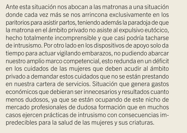 Interesantes reflexiones de las matronas en cartas al director en nuestra última publicación.