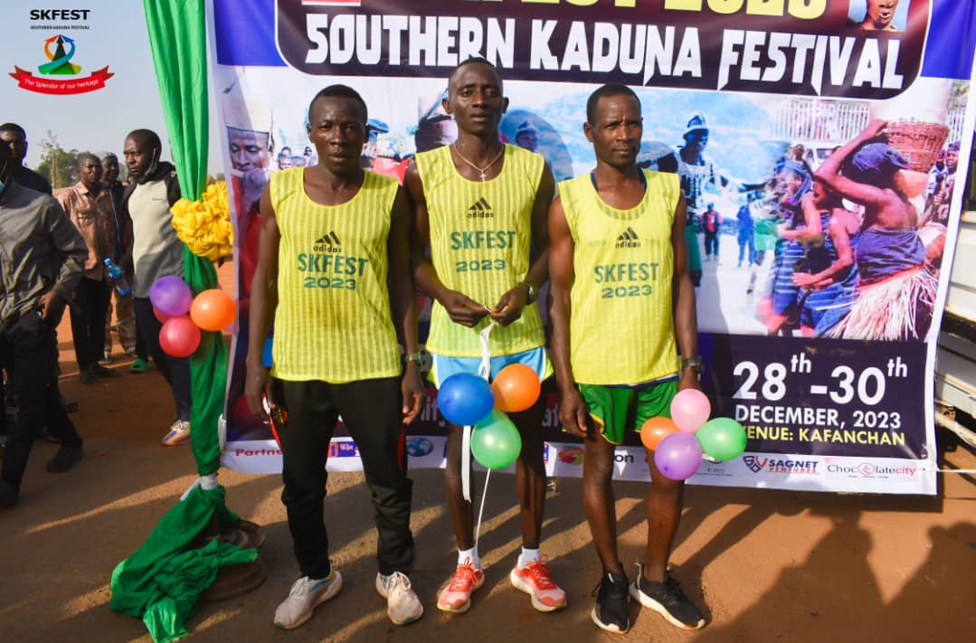 SKFEST2023's tweet photo. Congratulations!! Kagoro CDA as Dominic Patrick Demeon  came 1st in the 21km MARATHON RACE (Males). Isaac Matthew  of the same Kagoro CDA came 2nd as Dauda John of Jaba CDA came 3rd. https://t.co/36Ss3292Xs