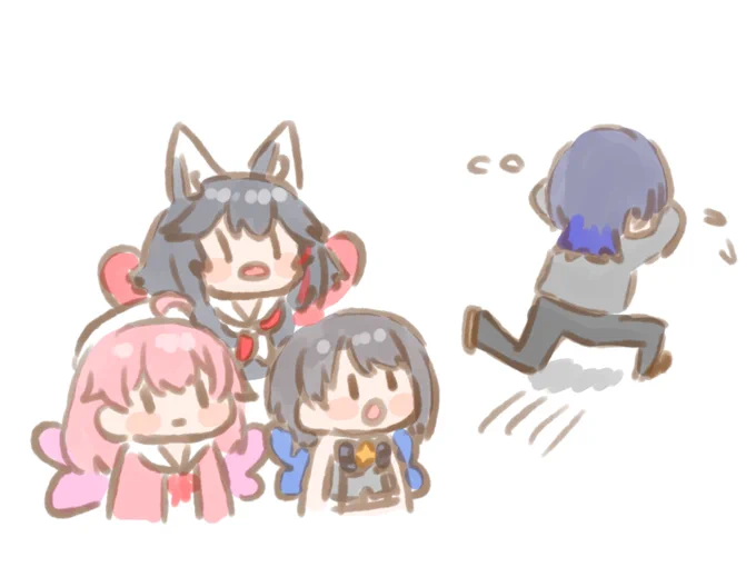 #ホロライブの壺#miko_Art#プロテインザスバル#みおーん絵#青ペン 