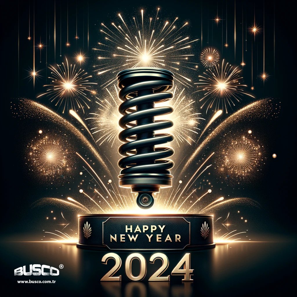 Busco wishing you a year full of smooth rides and successful ventures. 
Happy New Year, and here's to a fantastic 2024! 🚌🚛✨

#NewYear2024 #OnTheRoadTogether #AirSprings #HeavyDuty #ReliabilityInMotion #SpareParts #Busco #TruckParts #TrailerParts #BusParts