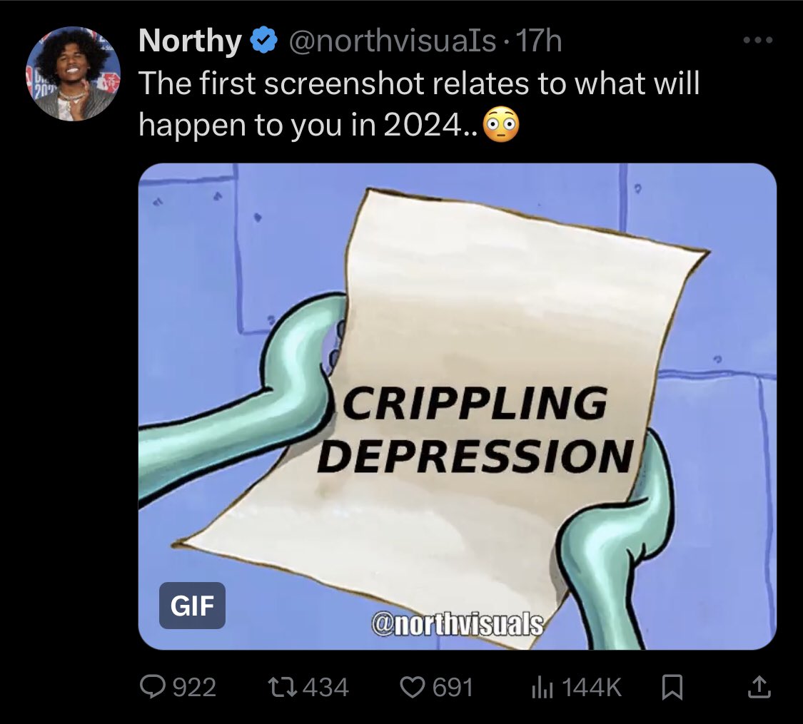 IsteakJ's tweet photo. @northvisuaIs I like how this is exactly what’ll happen in 2024. https://t.co/DlkwPOjvBu