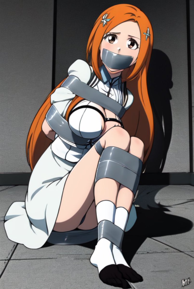 mit4lex's tweet image. Orihime inouie tape gagged and cute socks #BLEACH #bdsm #animegirl #girltiedup #tied #tiedup #animebondage #bondage #anime