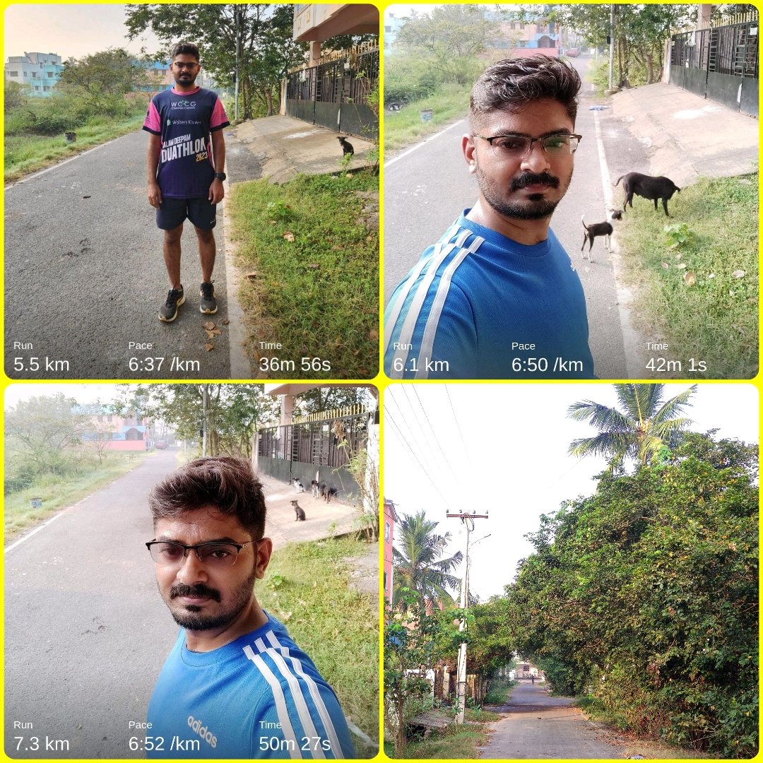 TagOptimus's tweet image. Wed5k Thu6k Sat7k✅ Done for the week!
#runlocal #running #7krun #MorningMotivation #chennai
@runkarthikrun @TheRunningTimes @singhcredible @I_Madcap @fitindiandad @IamShajanSamuel