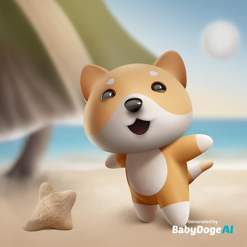 "A  babydoge beachgoer enjoying on the beach" Generated via #BabyDogeAi Generate your own now at BabyDogeSwap.com/Ai