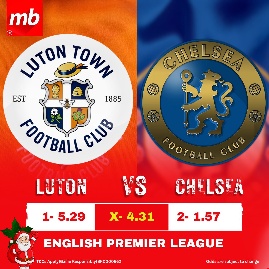 Meridianbetke's tweet photo. 💥 EPL ACTION !!
👉 Luton vs Chelsea
In the last 11 calendar years, Chelsea has been unbeaten in their last league game.
Could that change today ?
👉 Play Here: https://t.co/QNsi5J6Gsm
#MeridianbetKE #MeridianCasino #winaniphone13 #win #Bigwin #Meridianloyaltyprogram #Aviator https://t.co/KiLBhDXhEf