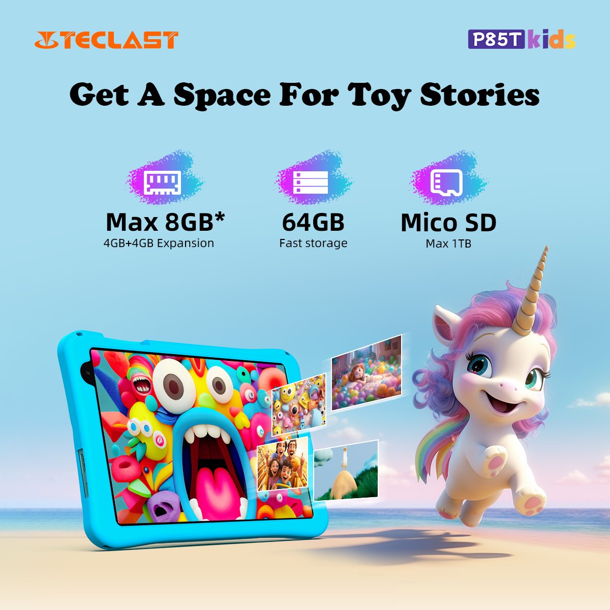 TeclastOfficial's tweet photo. Store more smiles with Teclast P85TKIDS! π Ample storage for all your kidβs favorite games, apps, and memories. Space to grow and explore! ππΎ
Learn More:https://t.co/soMSJ8jgHz
#TeclastP85TKIDS #TeclastTech #ChristmasTechGifts #FamilyFriendlyTech https://t.co/3QH9NTOvN7