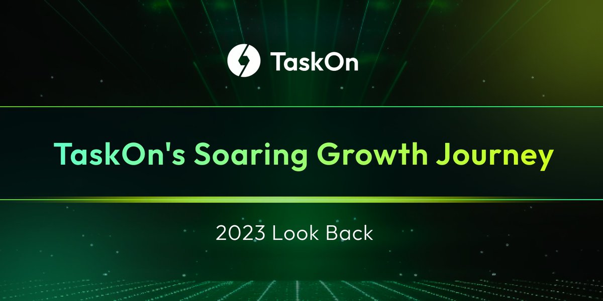 taskonxyz's tweet photo. 🚀 In 2023, we witnessed the thriving growth of the #Web3, and #TaskOn is proud to be one of the builders contributing to this exciting development! 

🤝 With the support of projects, users, and partners, TaskOn achieved remarkable milestones. 

🤩 Let's take a moment to reflect on our journey together! 👉 https://t.co/7V11GEDda3

💚 2M+ Registered Users
💛 Trusted by 8K+ Projects
💚 14K+ Campaigns Published
💛 43 Task Templates
💚 Much more...

💎 Looking forward to experiencing every exciting moment with you in the new year!