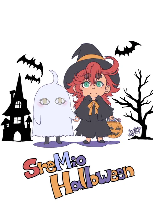 #今年も残りわずかなのでお気に入りの4枚を貼る  今年は水星の魔女とスレミオ尽くしの1年でした!沢山描いたけどカラーならこの4枚!!