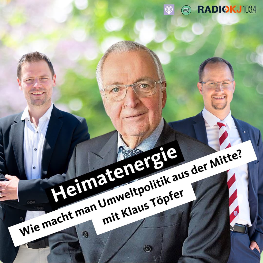 🎧 Medientipp zwischen den Jahren: Die aktuelle Folge unseres Podcasts #Heimatenergie mit Klaus Töpfer.

Z.B. bei Apple podcasts.apple.com/de/podcast/hei…

#Töpfer ist über vier Jahrzehnte Vordenker einer authentischen #Umweltpolitik aus konservativer Perspektive. Ein Vorbild.