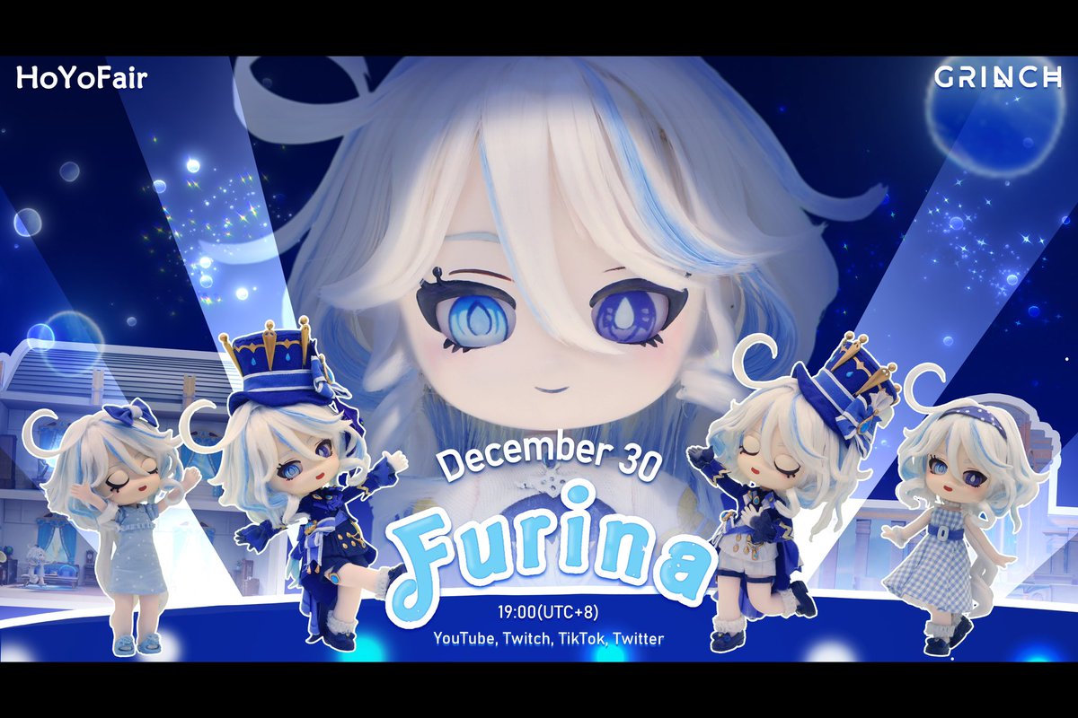GrinchStudio's tweet photo. Wishing everyone a Happy New Year! Hope you all enjoy this FURINA dolls~💗🔗 https://t.co/H5JK7K7iK3 https://t.co/BU2enOjyq1