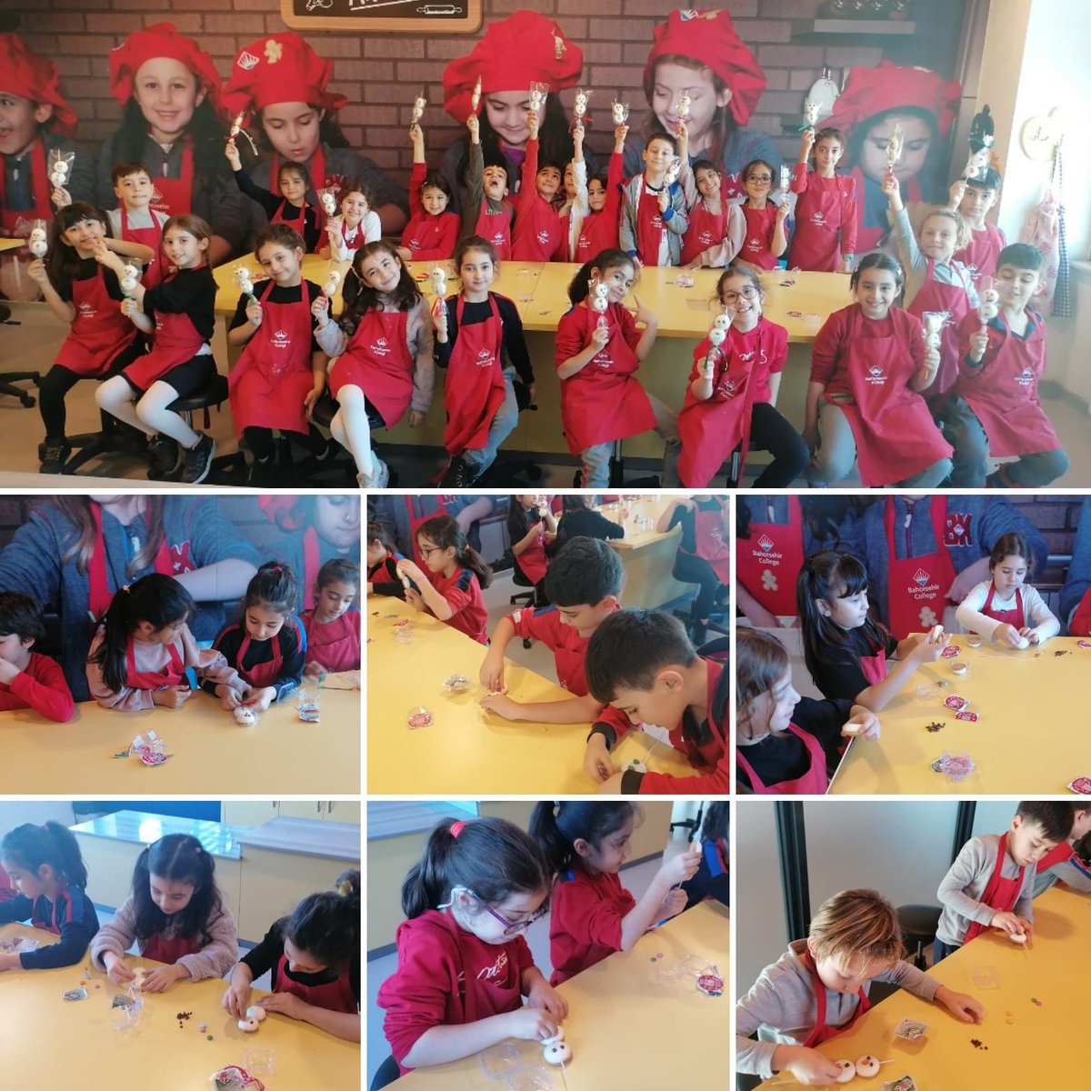 BahcesehirGA's tweet photo. #Masterfirst dersi “Beslenme Okuryazarlığı” modülünde 1. ve 2. sınıf öğrencilerimiz puflardan yaptıkları kardan adamla eğlenceli vakit geçirdiler. https://t.co/JAfFL6luKc