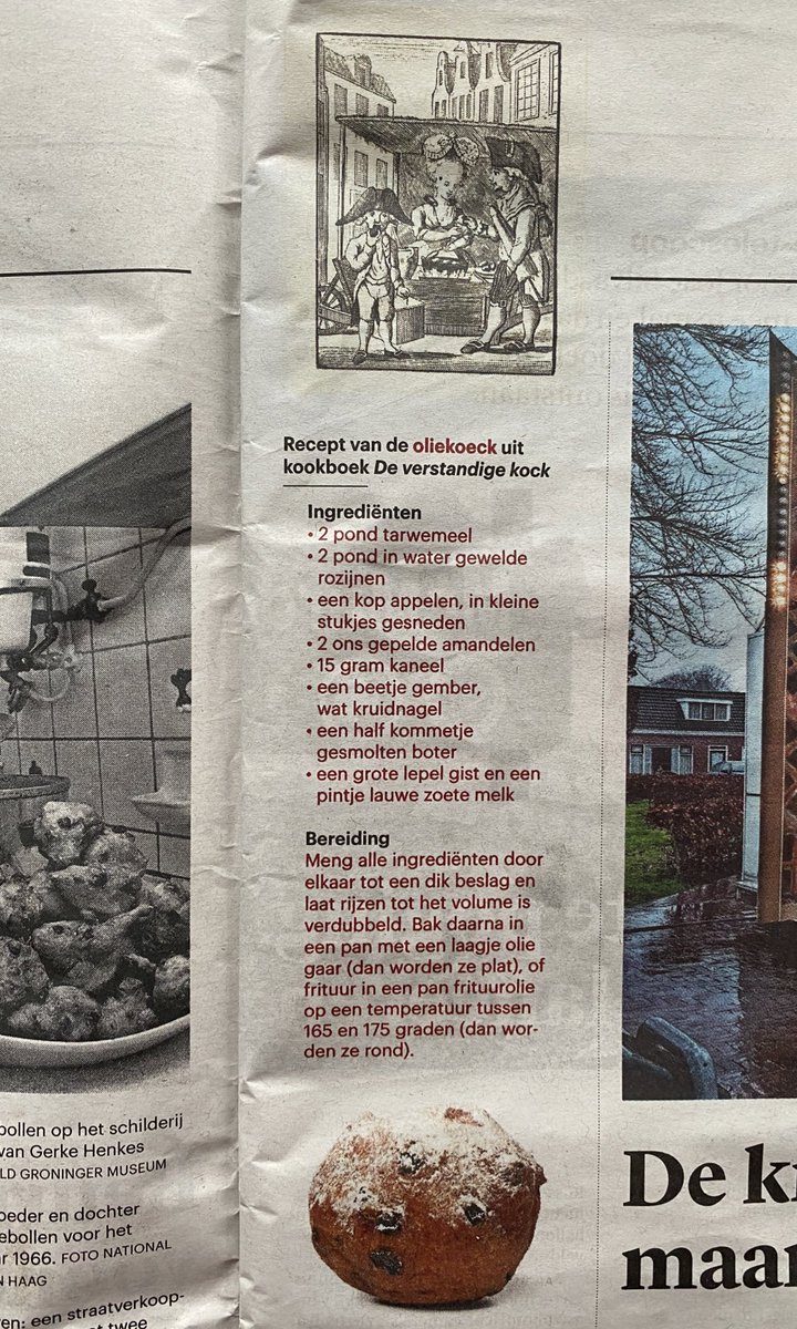 Trek gekregen? Ga zelf aan de slag met het oudst bekende recept voor de oliebol (oftewel ‘oliekoeck’), uit de 17e eeuw. Fijne jaarwisseling. 💫 💥