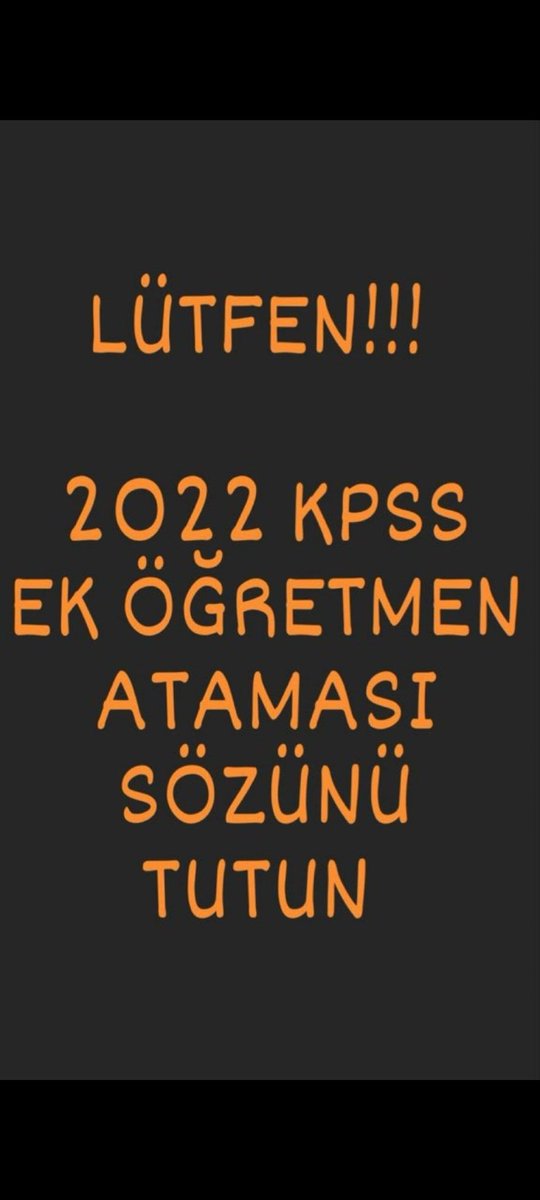 yl32405819's tweet photo. 2023 Kpss puanıyla atama takvimi açıklanırken 2022 Kpss puanıyla ek atama sözü yerine getirilmelidir.2908
@RTErdogan
@Yusuf__Tekin
@Burhan_Kayaturk
@kemalsamlioglu 
@Suat_Ozcagdas
@memetsimsek
@prof_mahmutozer
@Mustafa_Destici
@fahrettinaltun
#ReisEk2022SözünüTutar https://t.co/mYQUY7uDVl